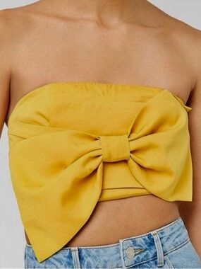 Forever 21 - Strapless Bow Crop Top